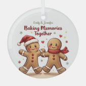 BESTE FREUNDIN Backen Erinnerungen Gemeinsam Lebku Ornament Aus Glas (Vorderseite)