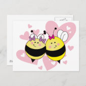 BESTE FREUNDIN Bee's Postkarte (Vorne/Hinten)