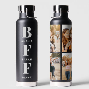 BESTE FREUNDIN   Best Friends 4 Foto Collage Indiv Trinkflasche