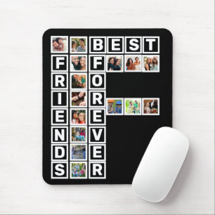 BESTE FREUNDIN Best Friends Forever 15 Collage Tem Mousepad