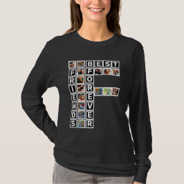 BESTE FREUNDIN Best Friends Forever 15 Collage Tem T-Shirt
