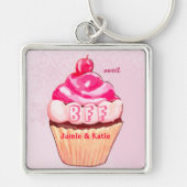 BESTE FREUNDIN Best Friends Forever Cupcake Schlüs Schlüsselanhänger (Vorne)