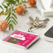 BESTE FREUNDIN Best Friends Forever Cupcake Schlüs Schlüsselanhänger (Seite)