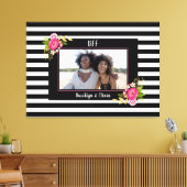 BESTE FREUNDIN Best Friends Forever Foto Block Leinwanddruck (Insitu (Wohnzimmer))