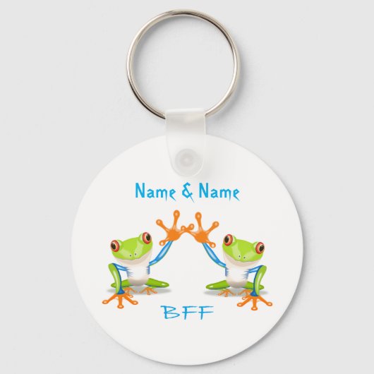 BESTE FREUNDIN Best Friends Forever Frogs Schlüsse Schlüsselanhänger (Vorderseite)