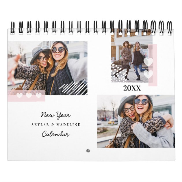BESTE FREUNDIN Best Friends Forever Modernes Foto Kalender  Zazzle.de
