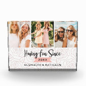 BESTE FREUNDIN Best Friends Script Collage Block (Vorderseite)