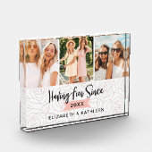 BESTE FREUNDIN Best Friends Script Collage Block (Links)