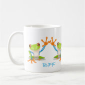 BESTE FREUNDIN beste Freund-für immer Frosch-weiße Kaffeetasse (Links)