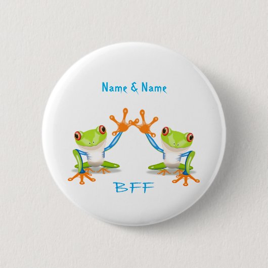 BESTE FREUNDIN beste Freund-für immer Frösche 2 Button (Vorderseite)