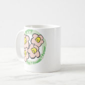 BESTE FREUNDIN beste Freund-für immer rosa Blumen Kaffeetasse (Vorderseite Links)