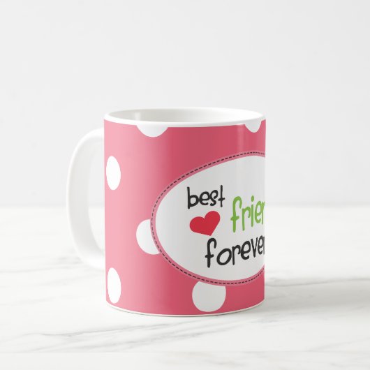 BESTE FREUNDIN beste Freund-für immer Tasse (Vorderseite Links)