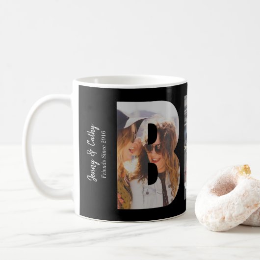 BESTE FREUNDIN Beste Freunde für immer 3 Fotocolla Kaffeetasse (Mit Donut)