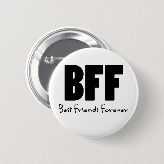 BESTE FREUNDIN beste Freunde für immer Button (Vorne & Hinten)