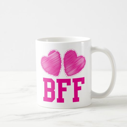BESTE FREUNDIN beste Freunde für immer mit Kaffeetasse (Rechts)