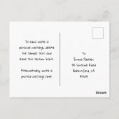 Beste Freundin beste Freundin bestie rosa benutzer Postkarte (Rückseite)