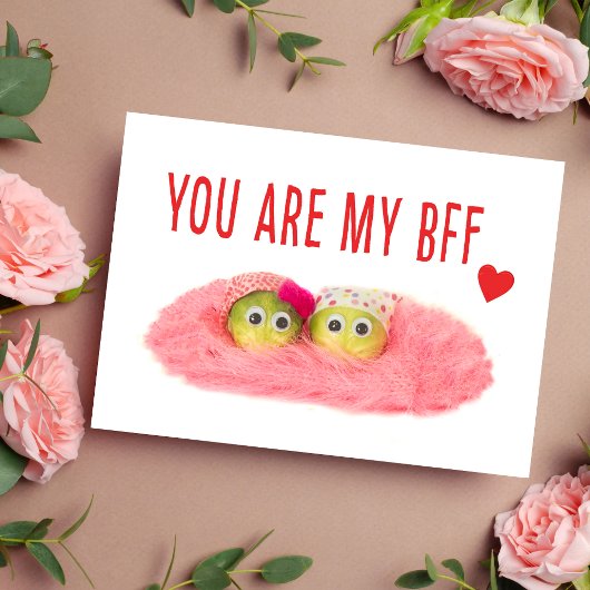 Beste Freundin beste Freundin bestie rosa benutzer Postkarte