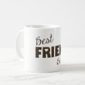 BESTE FREUNDIN Bester Freund je Elegante Blumentyp Kaffeetasse (Vorderseite Links)
