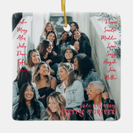 BESTE FREUNDIN Besties Forever Girl Trip Name Foto Keramikornament