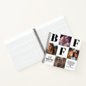 BESTE FREUNDIN Besties Foto Collage Black Notizblock (Innenseite)