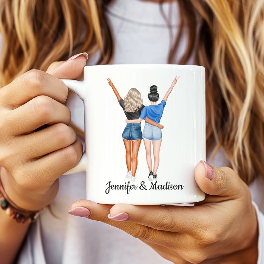 Beste Freundin Besties Freundschaft Individuelle N Kaffeetasse