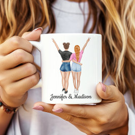 Beste Freundin Besties Freundschaft Individuelle N Kaffeetasse