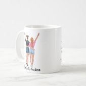 Beste Freundin Besties Freundschaft Individuelle N Kaffeetasse (Vorderseite Links)