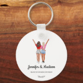 Beste Freundin Besties Freundschaft Individuelle N Schlüsselanhänger (Vorderseite)