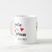 BESTE FREUNDIN Besties Geschenk Bester Freund Pers Kaffeetasse (Vorderseite Links)