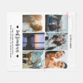 Beste Freundin BFF Geschenk Foto Fleecedecke (Vorderseite (Horizontal))