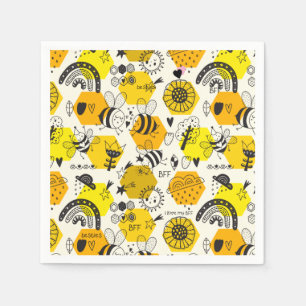 BESTE FREUNDIN Bienengeschenke für Bestien Gerette Serviette
