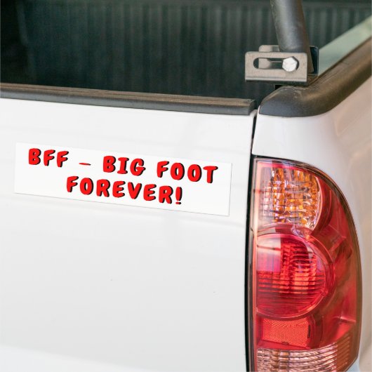 BESTE FREUNDIN Big Foot Forever Autoaufkleber (Auf Lkw)