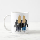 Beste Freundin Blonde Haare Freundschaft Kaffeetasse (Links)