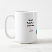 BESTE FREUNDIN Blonde und Red Head Coffee Tasse (Links)