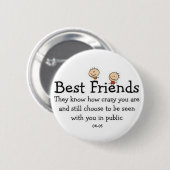 BESTE FREUNDIN BUTTON (Vorne & Hinten)