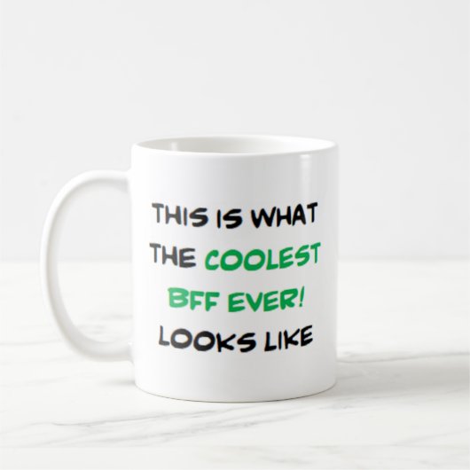 beste Freundin, cool Kaffeetasse (Links)