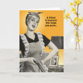 BESTE FREUNDIN definiert Spaß LOL Lady Friendship Karte (Gelbe Blume)