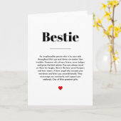Beste Freundin-Definition, bestie Bedeutung Karte (Gelbe Blume)