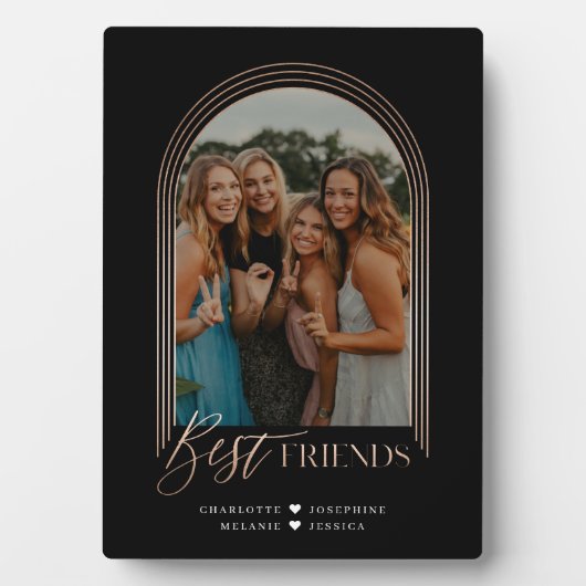 Beste Freundin der besten Freunde Eleganter Rahmen (Vorderseite)