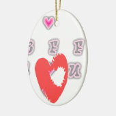 BESTE FREUNDIN. Die besten Freunde für immer: Ich  Keramik Ornament (Links)