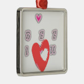 BESTE FREUNDIN. Die besten Freunde für immer: Ich  Silbernes Ornament (Rechts)