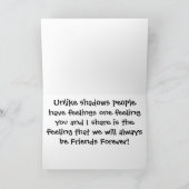 BESTE FREUNDIN, die besten Freunde für immer Karte (Innenseite)