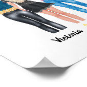 BESTE FREUNDIN Die besten Freunde für immer Kunst  Poster (Ecke)