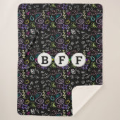 BESTE FREUNDIN Doodles - Imitate Glitzer Muster (3 Sherpadecke (Vorderseite)