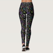 BESTE FREUNDIN Doodles - Imitate Glitzer Muster Leggings (Rückseite)