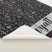 BESTE FREUNDIN Doodles - Imitate Glitzer Muster Sherpadecke (3/4)