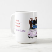 BESTE FREUNDIN Drei schwarze Frauen Kaffeetasse (Vorderseite Links)