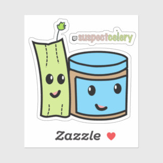 BESTE FREUNDIN Erdnussbutter + Celery Suspect™ Cel Aufkleber