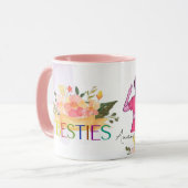 Beste Freundin Florenz Niedliche Illustration Tasse (Vorderseite Links)