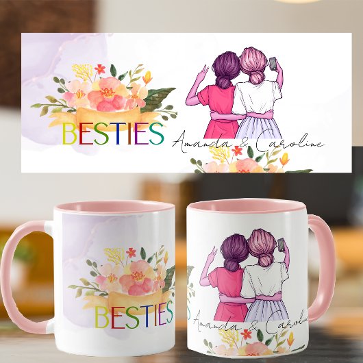 Beste Freundin Florenz Niedliche Illustration Tasse